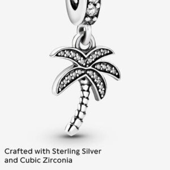 Pandora Silver Palm Tree Charm - Picture 3 of 4